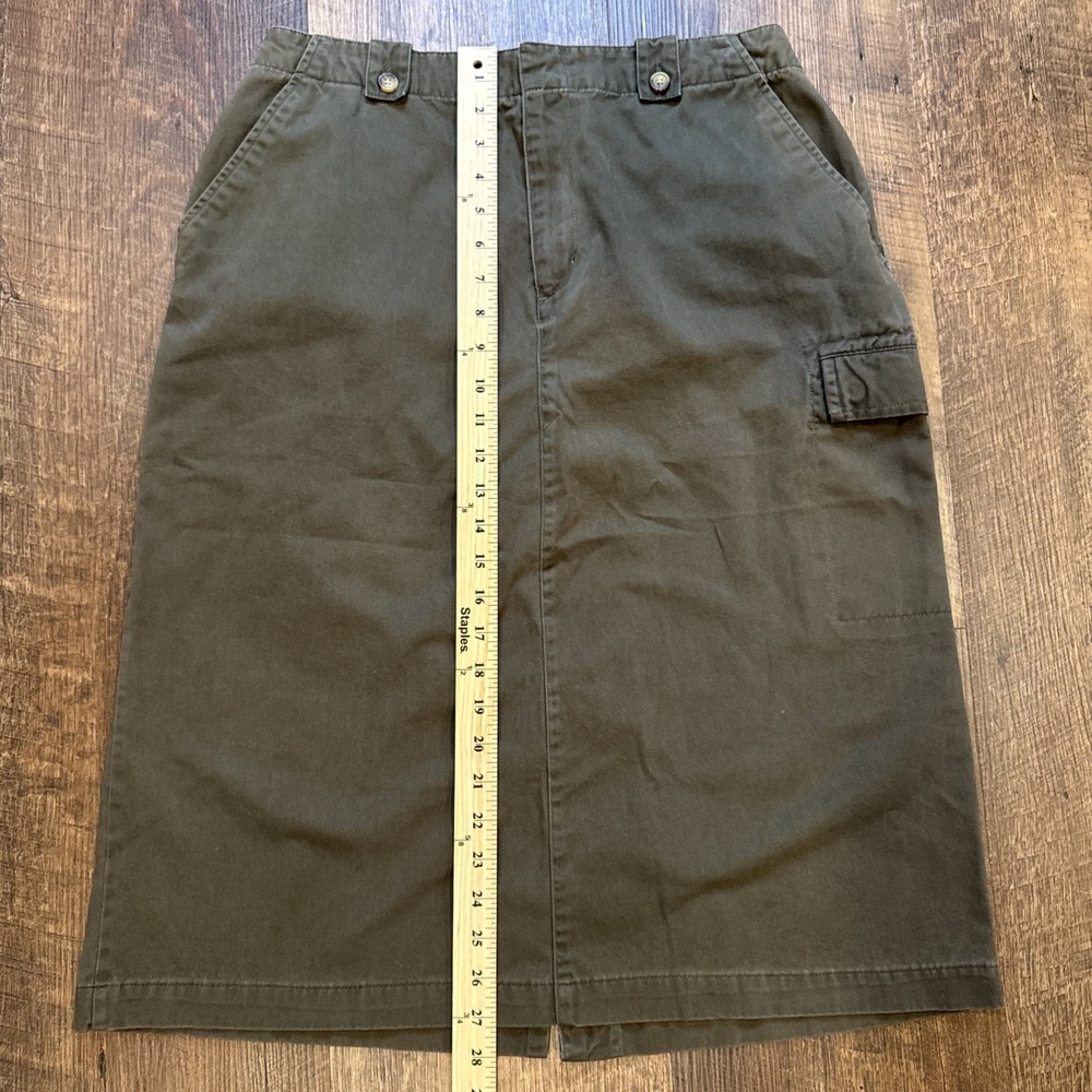 Carolina Blues Women's Green Size 12 Cargo Skirt Vintage - Picture 2 of 10